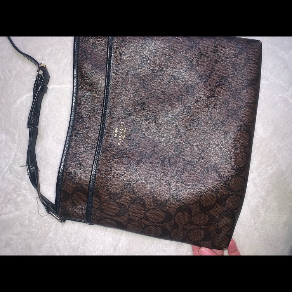 Brown coach bag
